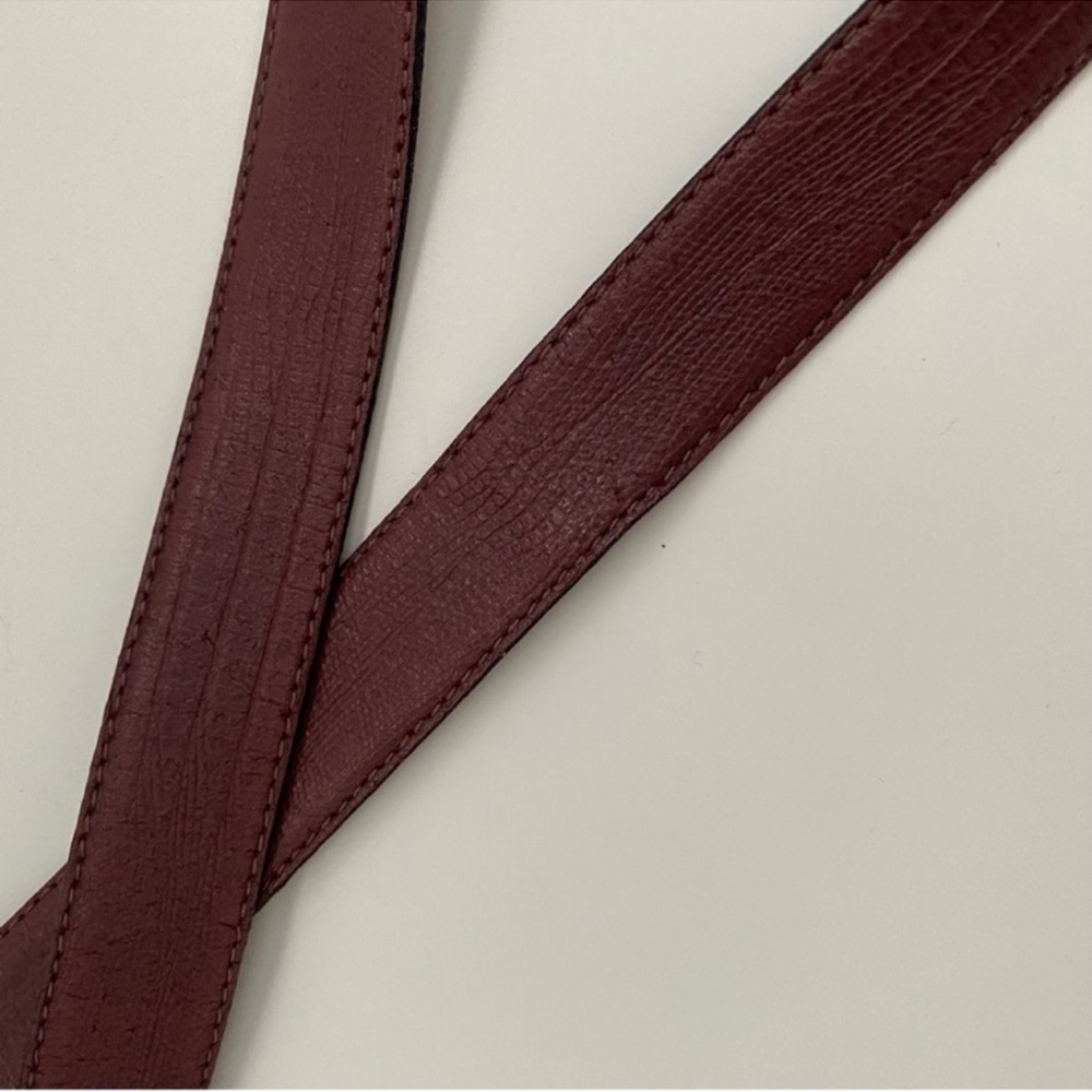 Christian Dior Vintage Double Sided Belt Black Leather with Silver Buckle - Picture 6 of 9